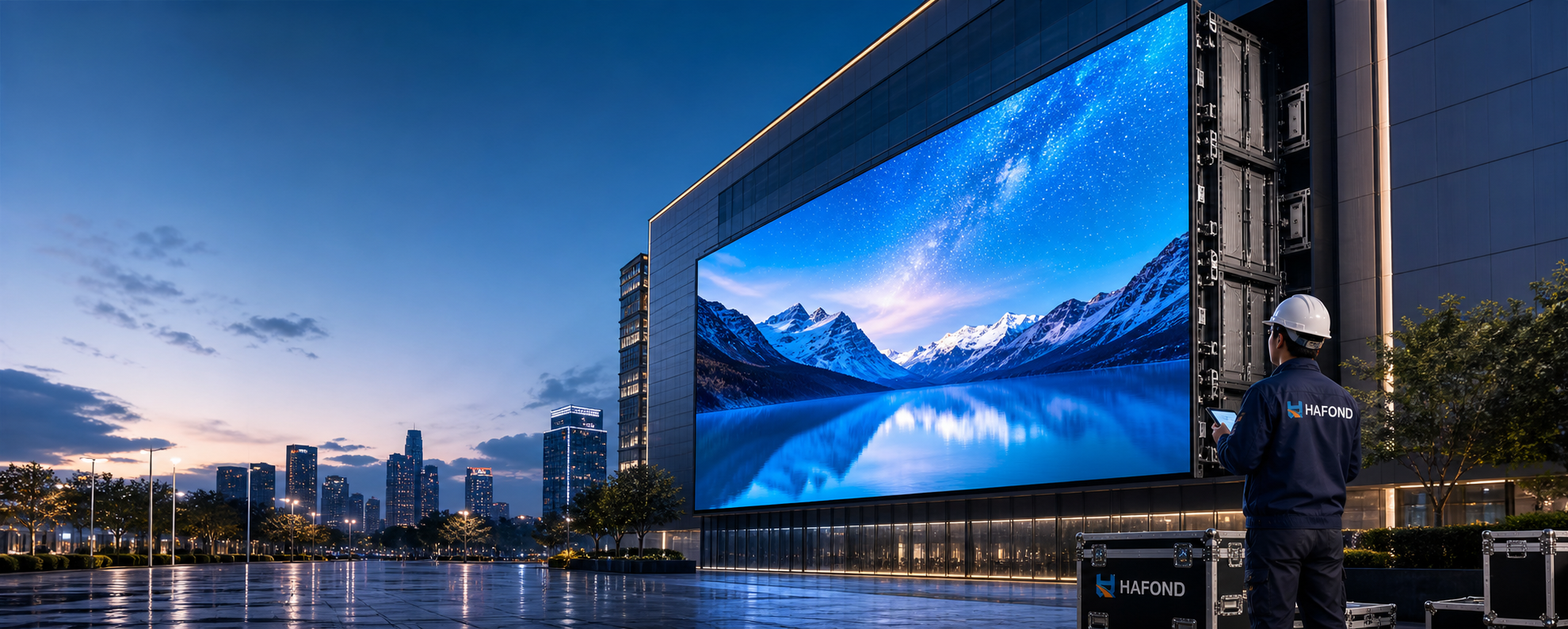 Outdoor Fixed LED Display DOOH project LED display - HAFOND